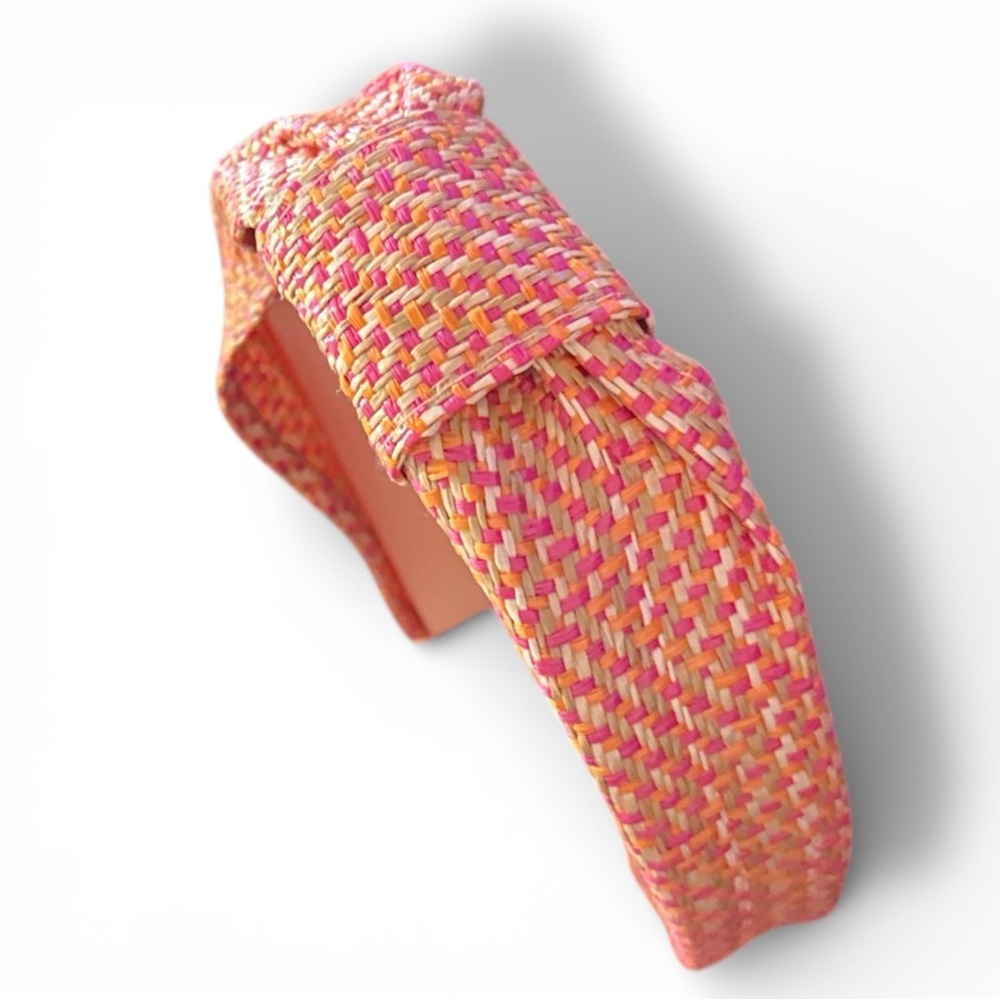 3 for $6!! J. Crew Multicolor Woven Headband & FREE Coordinating Peach Headband - Picture 4 of 9
